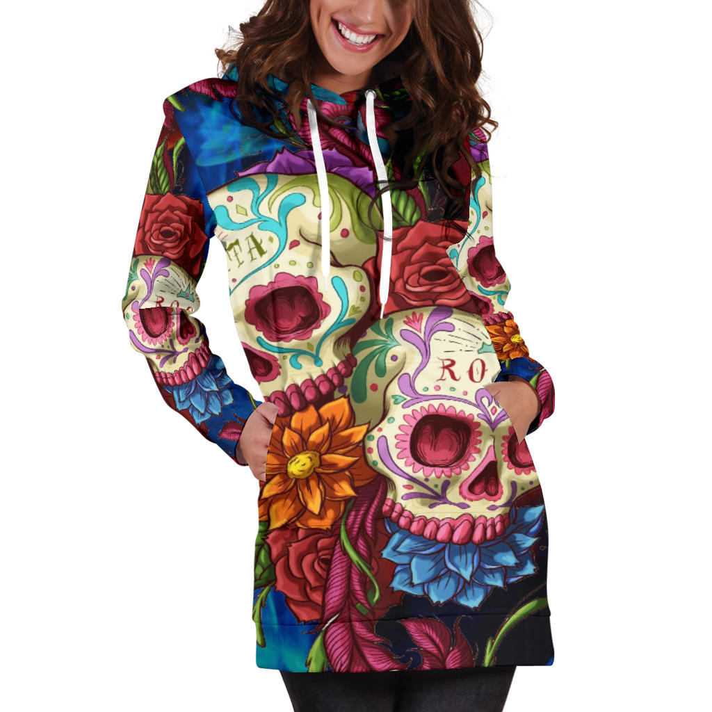 Sugar skull dress hoodie