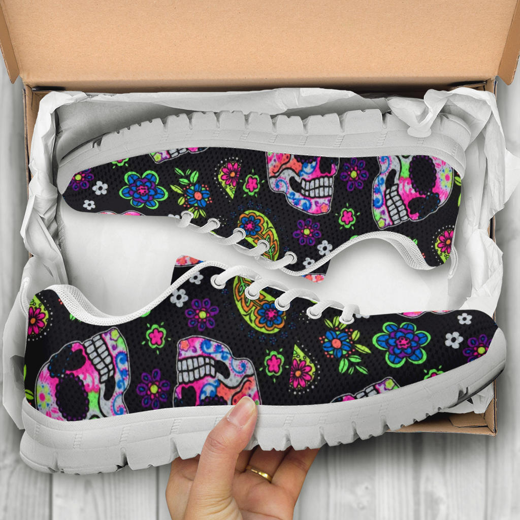 Sugar skull sneakers shoes