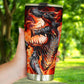Dragon skull grim reaper tumbler travel mug