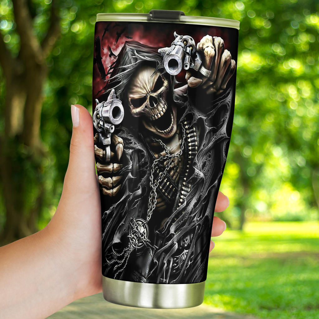 Skull tumbler mug cup