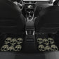 Floral skull car mats, sugar skull car mats