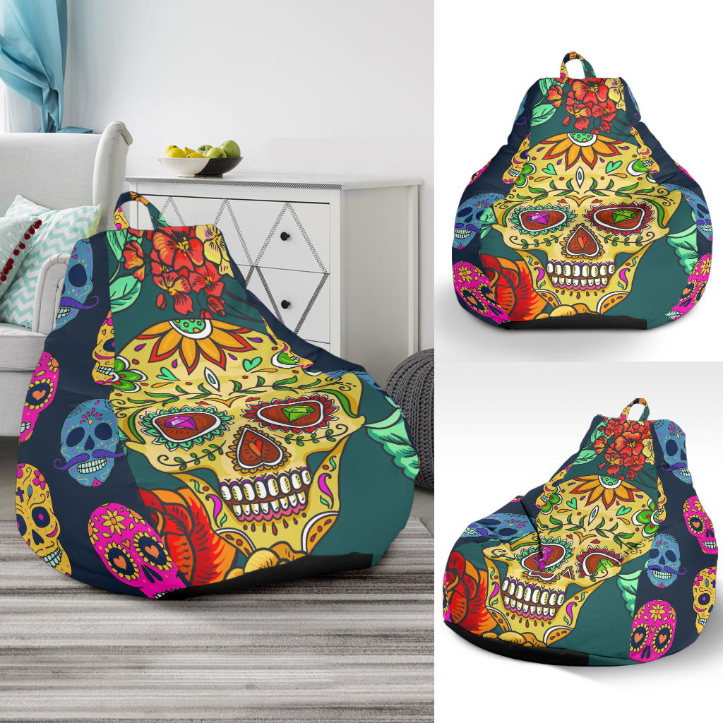 Sugar Skull Bean Bag Chair