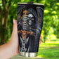 Death skull beer mug, flame skull cup, skull in fire freezer Mug, halloween tumblr, punisher skull travel mug, flower skull freezer Mug