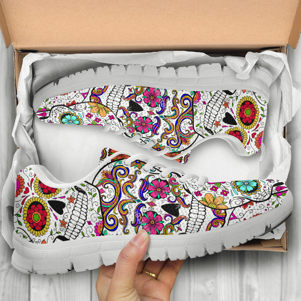 Black Sugar skull sneakers shoes