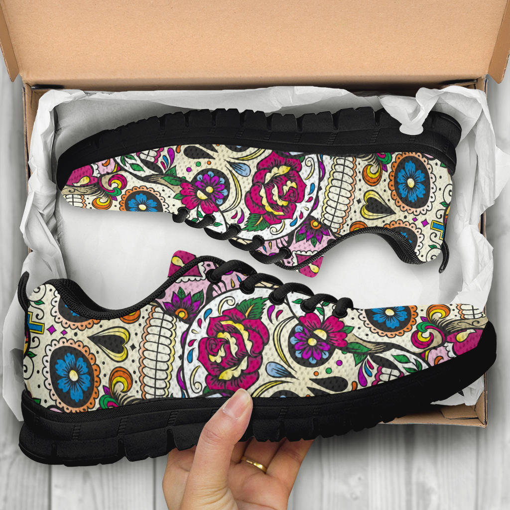 Sugar skull sneakers shoes