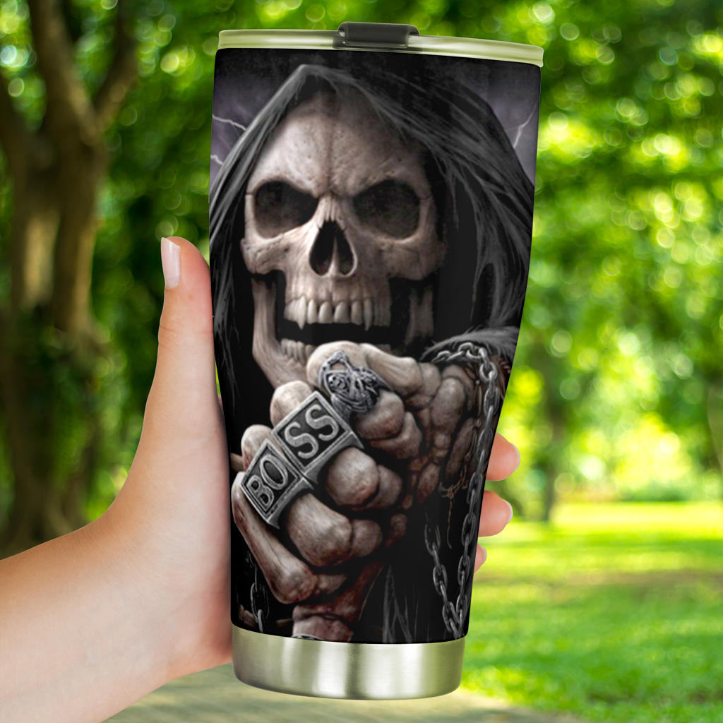 Halloween tumbler cup mug, flame skull tumbler, halloween tumbler cup mug, skeleton mug, floral skull tumbler, flower skull tumbler