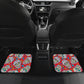 Set of 4 pcs sugar skull car mats