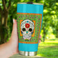 Sugar Skull Bandana Drink Tumbler