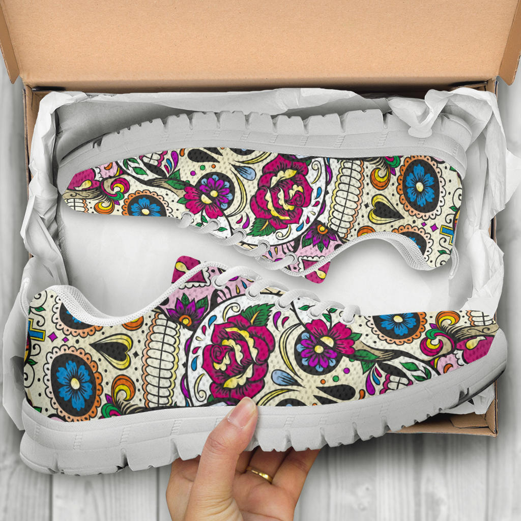 Sugar skull sneakers shoes