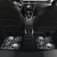 Set 4 pcs No see no hear no speak skull car mats