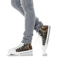 Awesome skull high top shoes