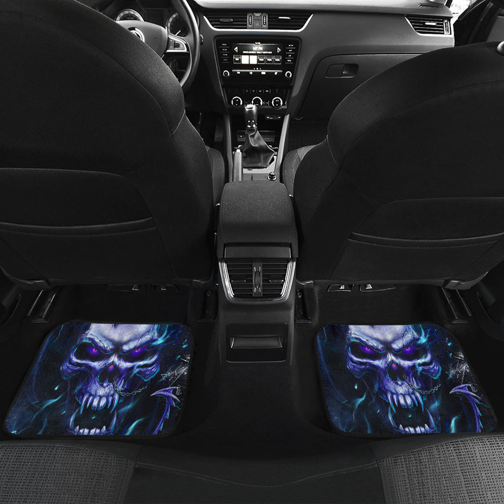 Set 4 pcs dragon skull car mats