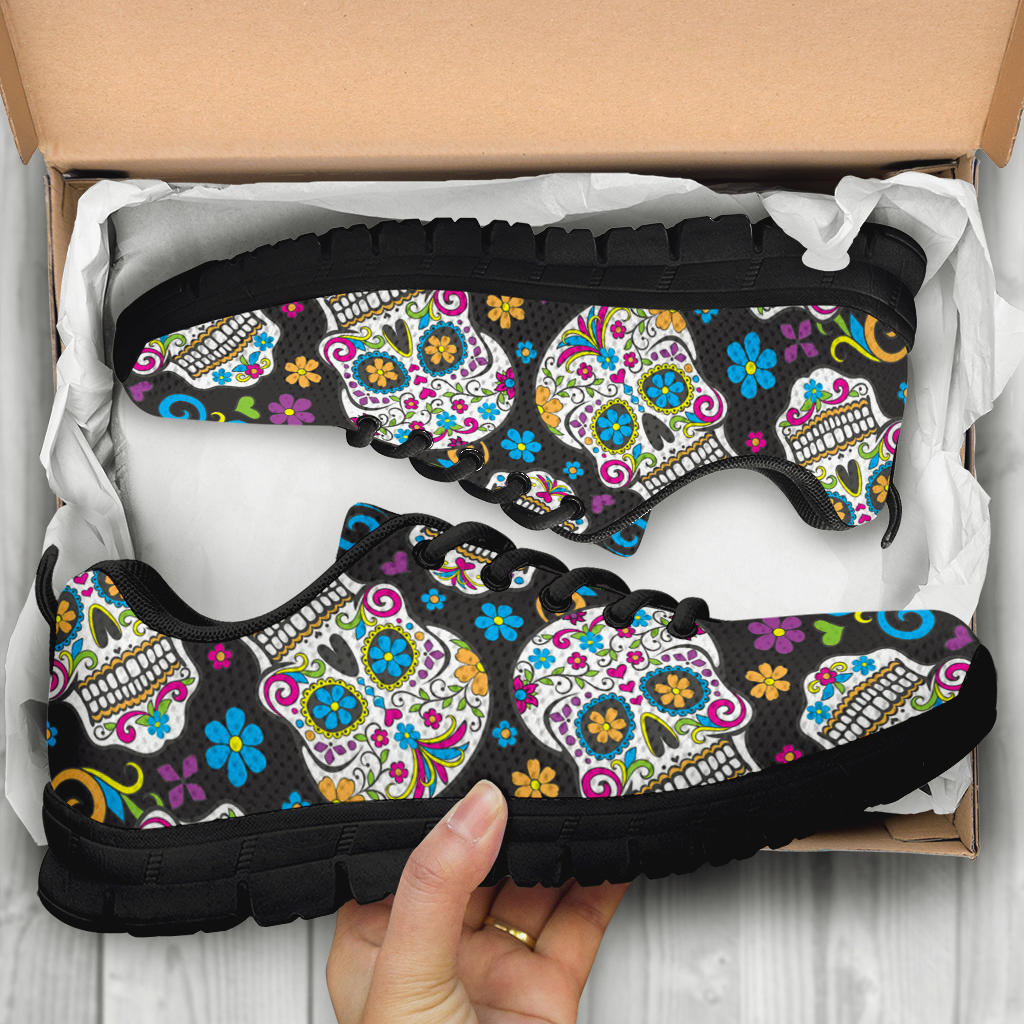 Sugar skull sneaker shoes