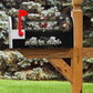 Skulls and Roses on Black Mailbox Cover