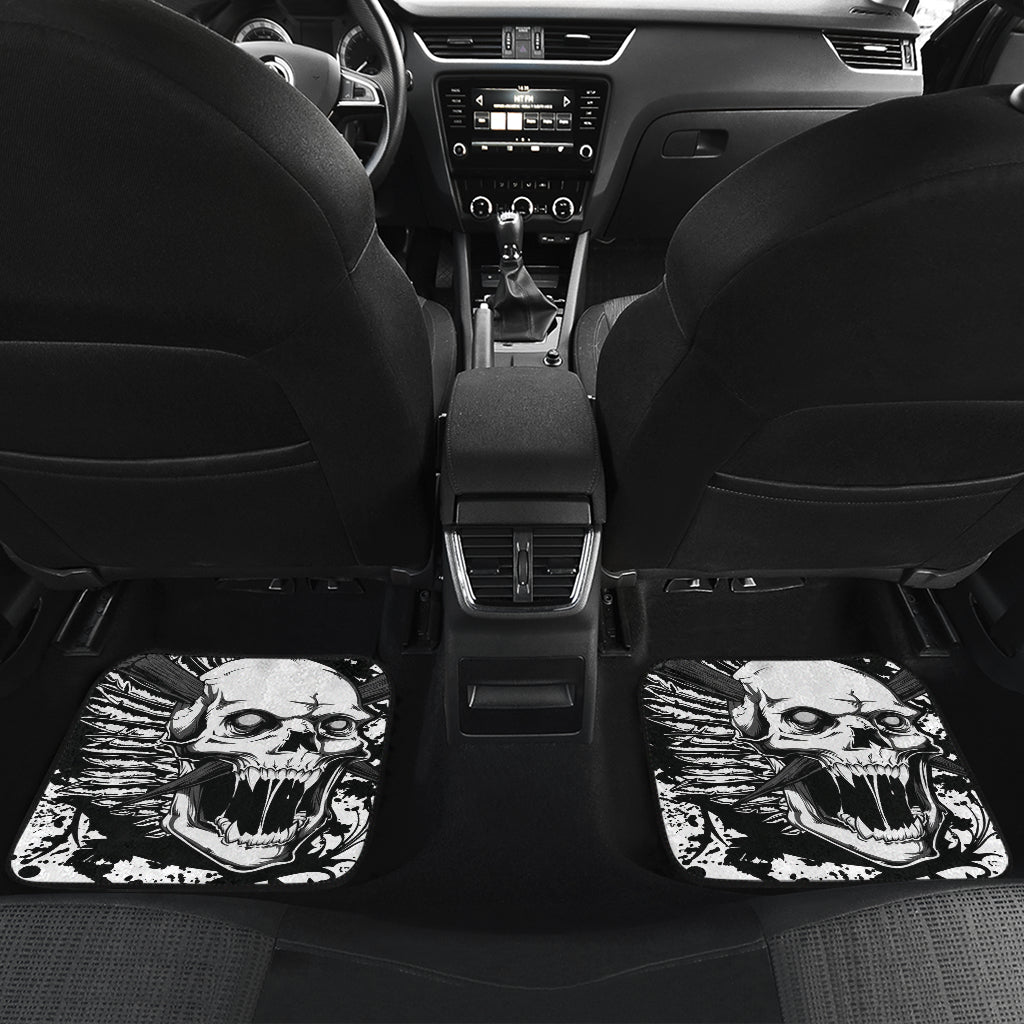 Gothic skull car mats