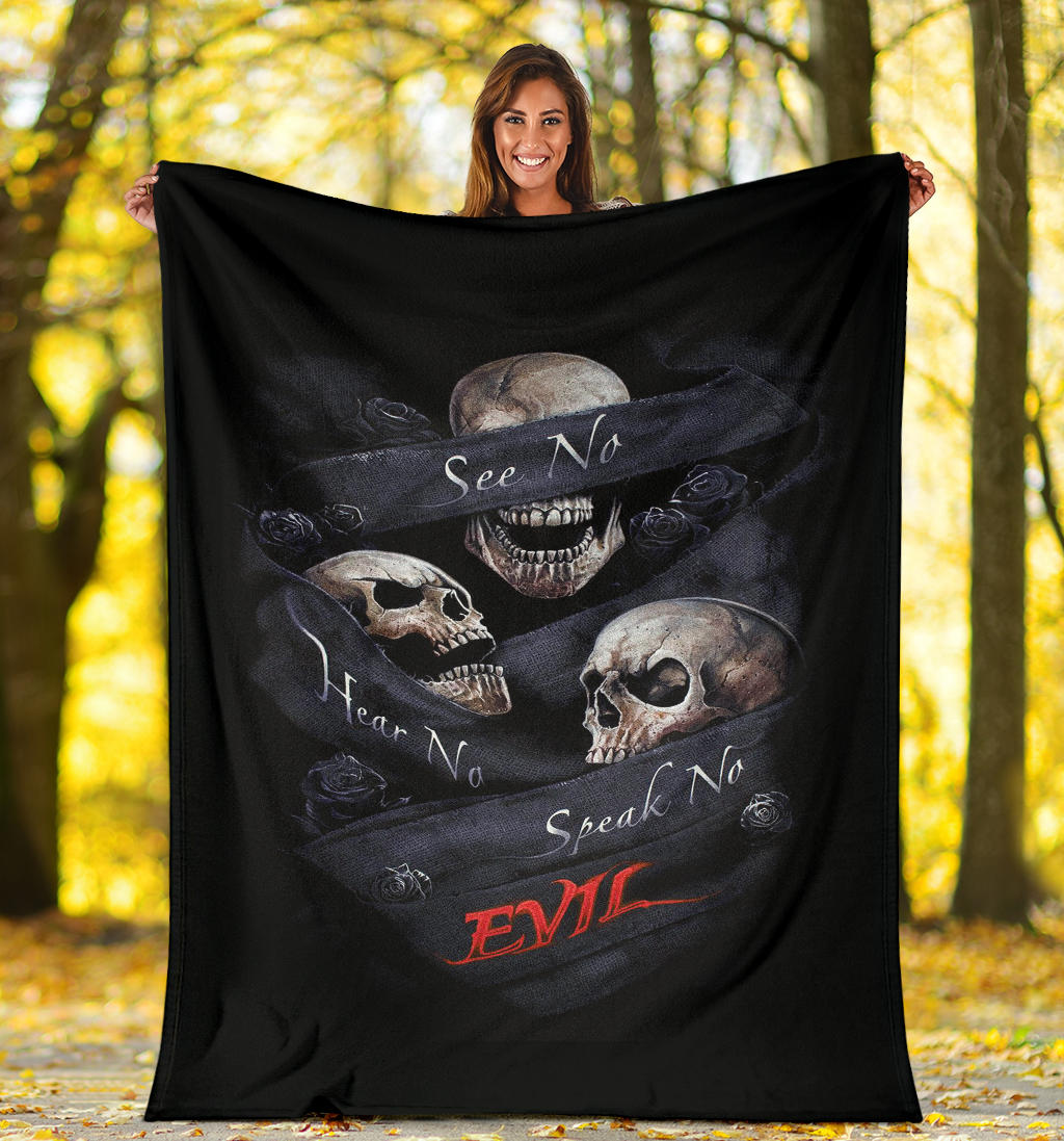 No see no hear no speak blanket