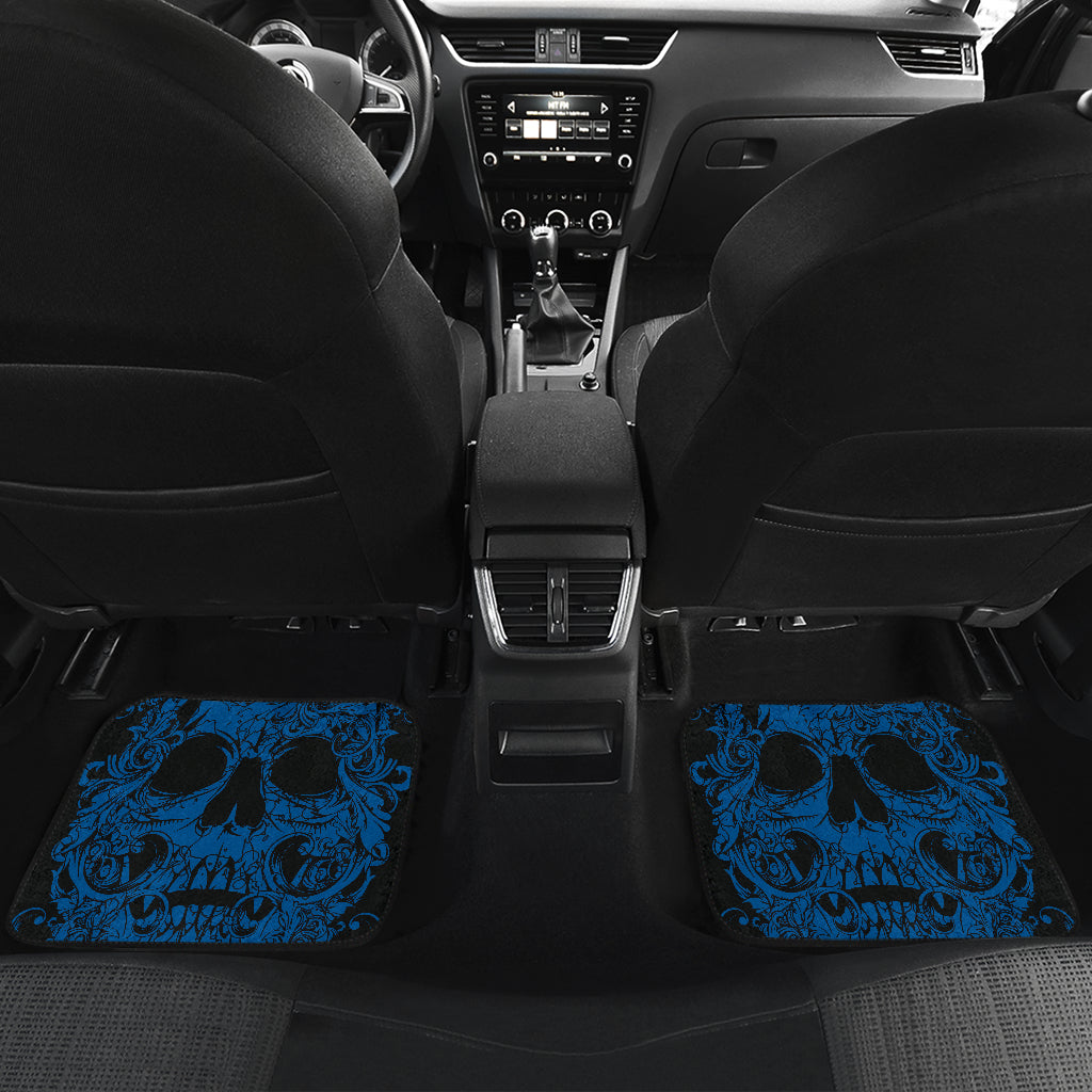 Set of 4 pcs skull car mats