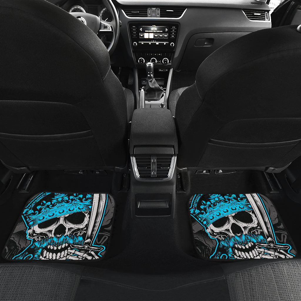 Set of 4 pcs skull car mats