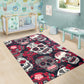 Day of the dead rug mat, sugar skull carpet