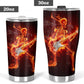 Grim reaper coffee mug, rose skull coffee mug, flame skull cup, skull in fire tumbler cup mug, death skull tumblr, christmas skull tumbler