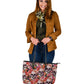 Floral sugar skull day of the dead bug handbag purse