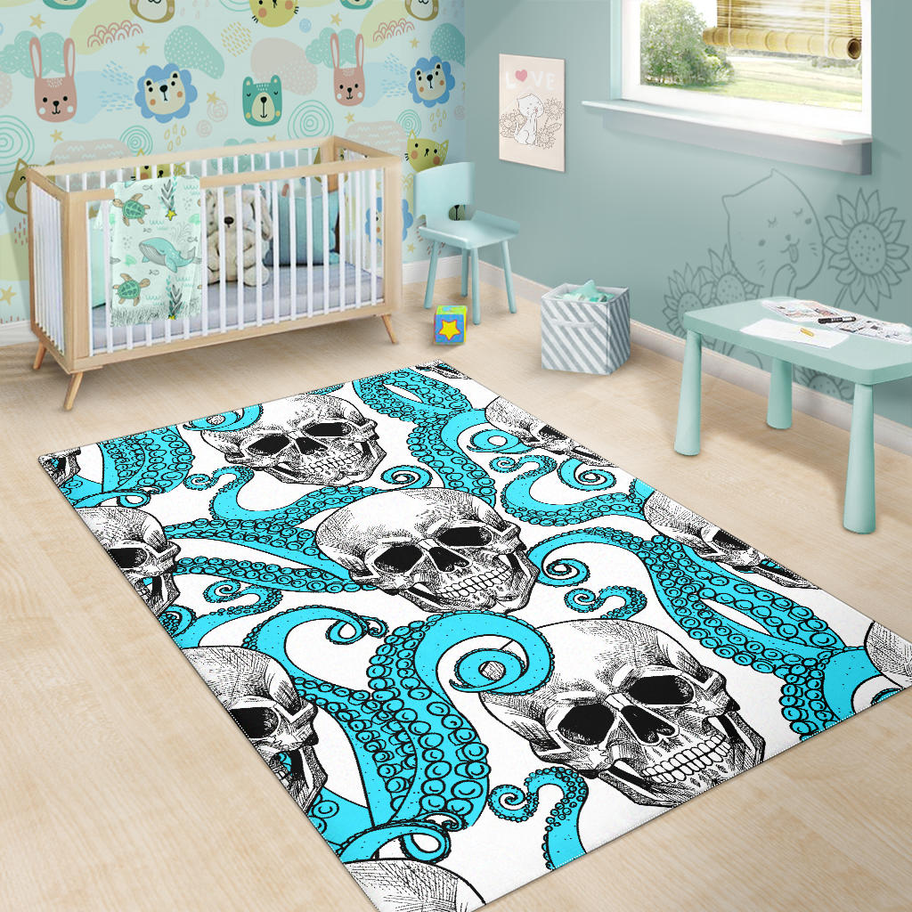 Skull gothic carpet rug mat