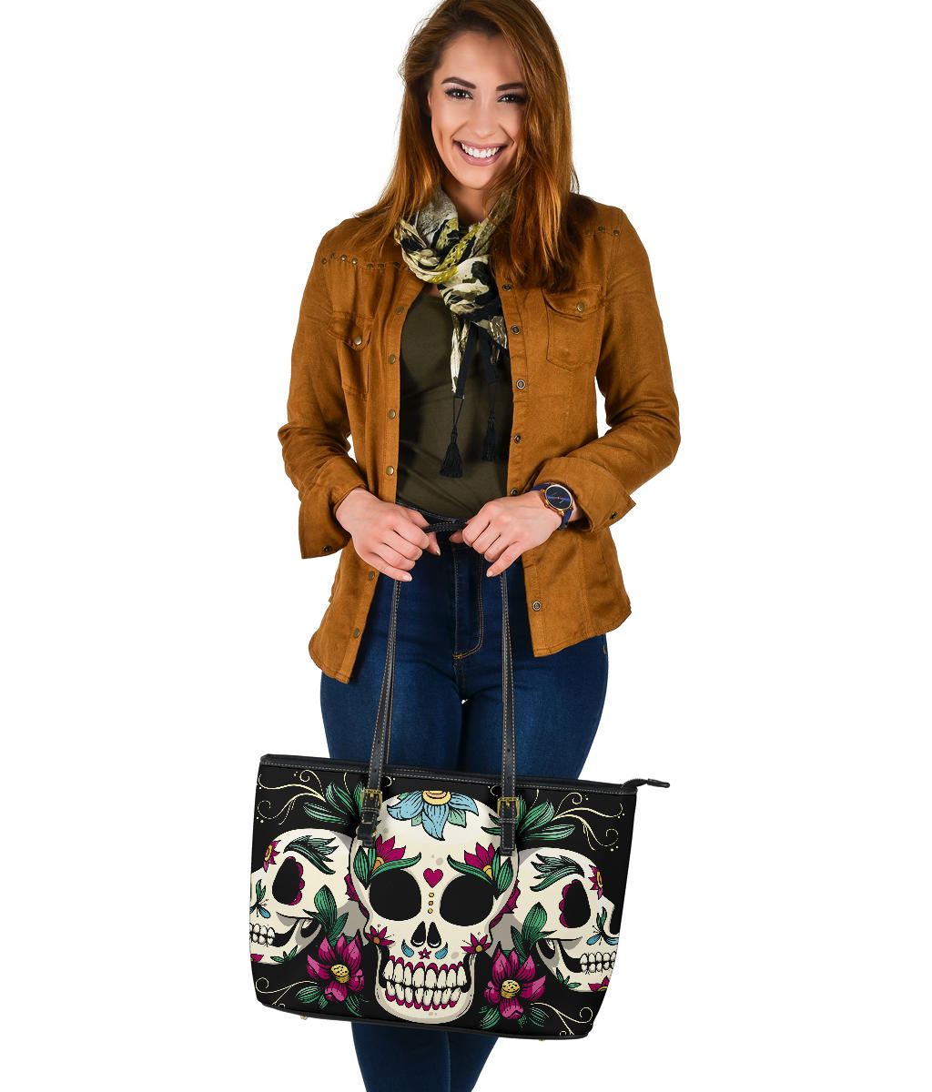 Sugar skull day of the dead handbag purse