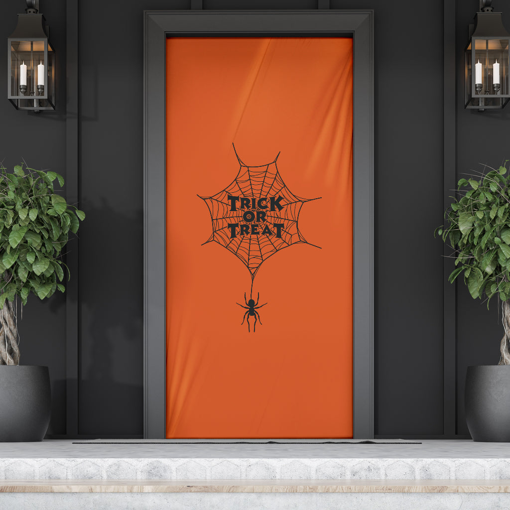 Trick or Treat Web - Halloween Door Sock