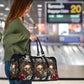 Skulls and Roses on Back Travel Bag