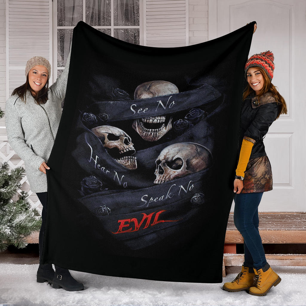 No see no hear no speak blanket