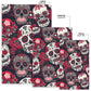 Day of the dead rug mat, sugar skull carpet