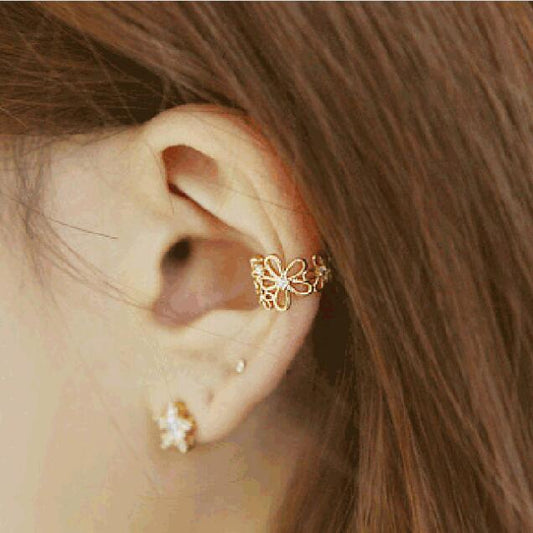 Ear clip on earrings no pierced ear cuff women earrings fashion jewelry ear jacket wrap earcuff