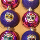 Day if the Dead inspired christmas ornaments