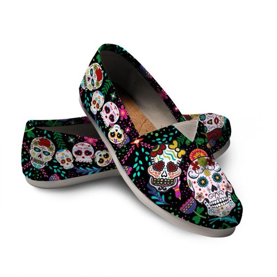 Sugar Skull Lovers Casual Shoes