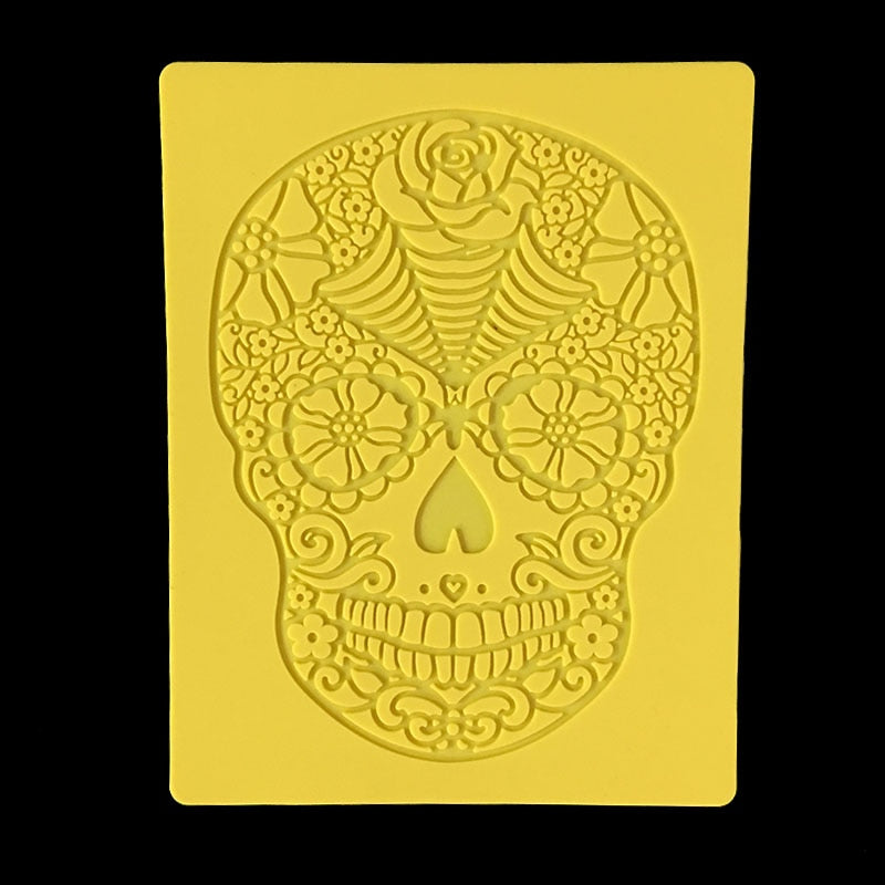 Newly developed Spoiled skull head lace silicone mold