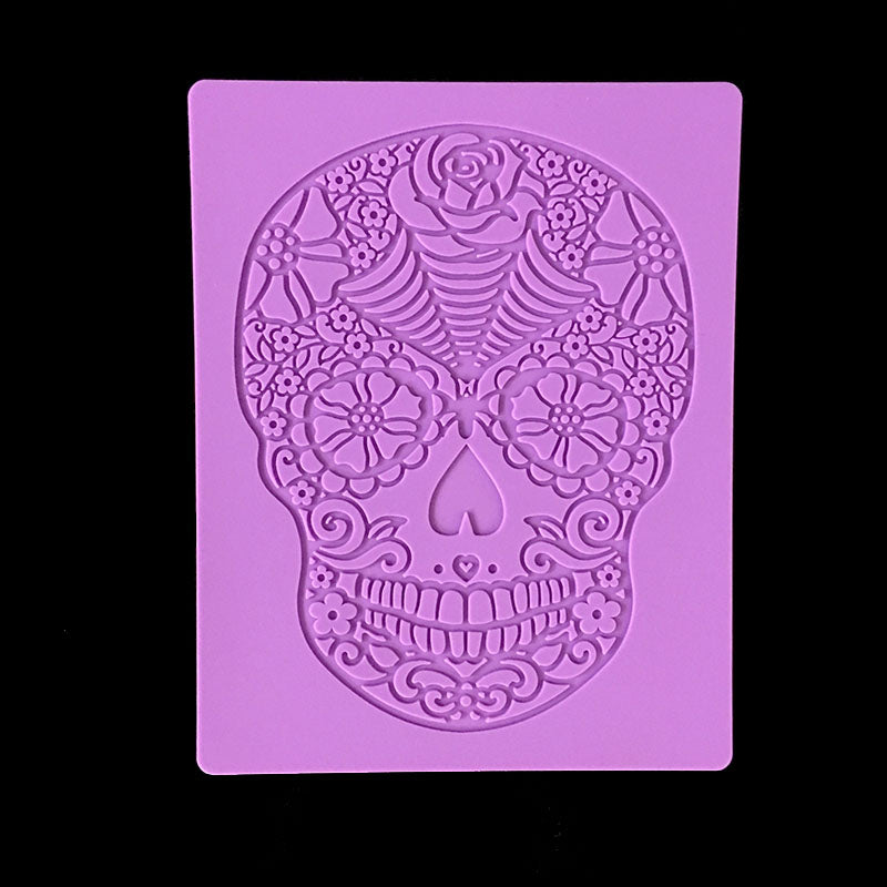 Newly developed Spoiled skull head lace silicone mold