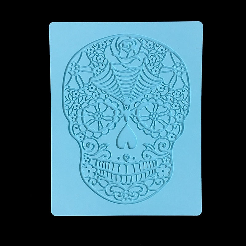 Newly developed Spoiled skull head lace silicone mold