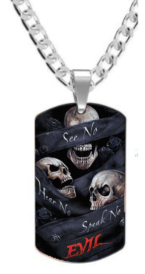 No see no hear no speak necklace