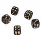 New 5pcs/Set 18mm Resin Skull Dice Statue Halloween Board Game Dice Office Desk Decor Toy Halloween Party Decoration