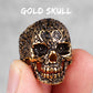 Stainless Steel Gothic Skull Bones Men Rings Vintage Carving Domineering Gothic Rock