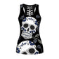 Sexy Slim Gothic Skull Head Women Tank Tops
