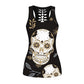 Sexy Slim Gothic Skull Head Women Tank Tops
