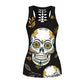 Sexy Slim Gothic Skull Head Women Tank Tops