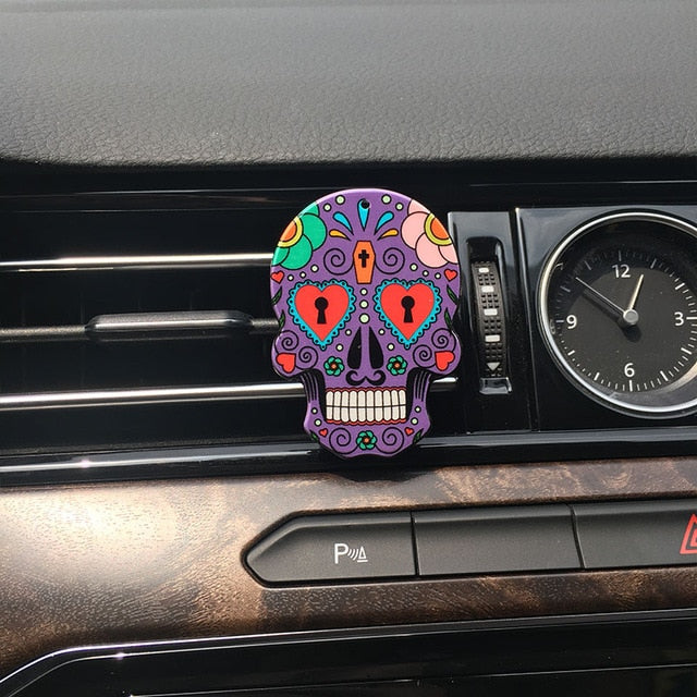 Set 3/6/9/18 pcs Sugar Skull Auto Air Conditioner Outlet Decoration