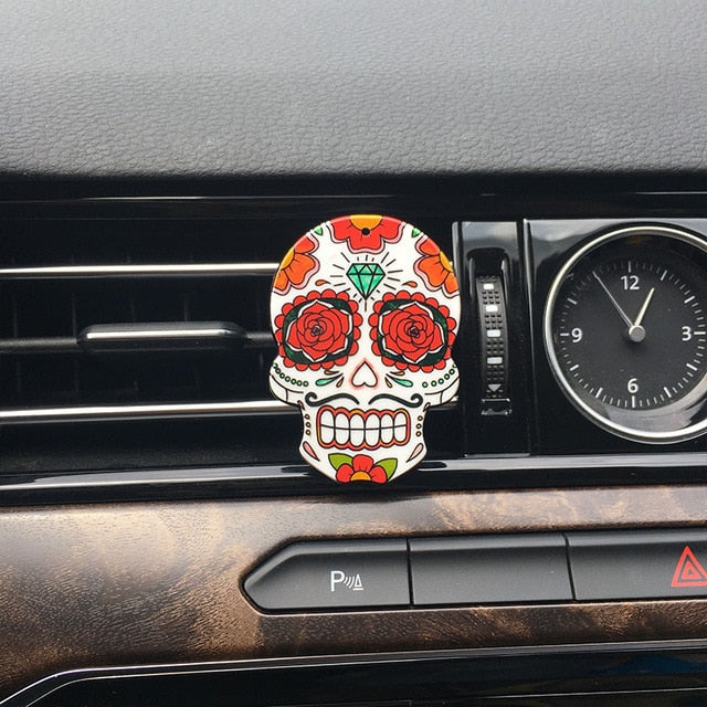 Set 3/6/9/18 pcs Sugar Skull Auto Air Conditioner Outlet Decoration