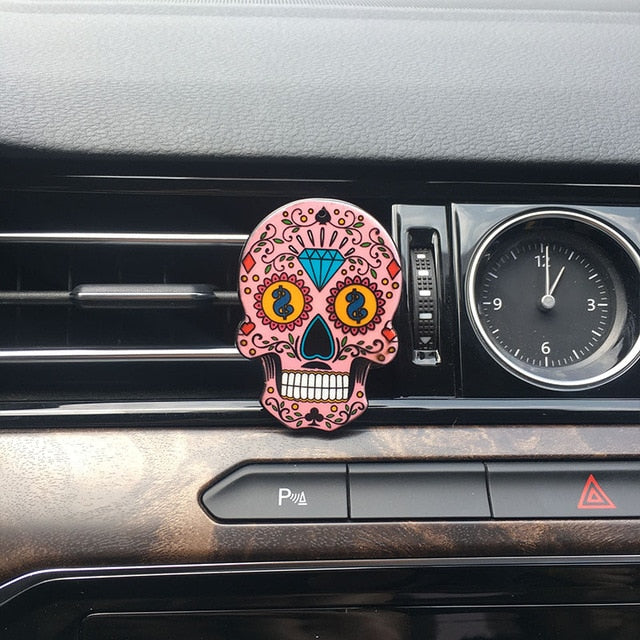 Set 3/6/9/18 pcs Sugar Skull Auto Air Conditioner Outlet Decoration