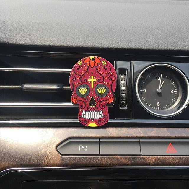 Set 3/6/9/18 pcs Sugar Skull Auto Air Conditioner Outlet Decoration