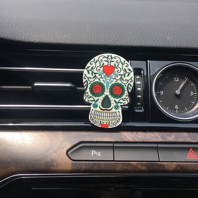 Set 3/6/9/18 pcs Sugar Skull Auto Air Conditioner Outlet Decoration