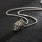 925 Sterling Silver Punk Skull Pendant Necklace