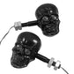 1Pair Personalized Motorcycle Accessories Refit Punk Skull Shape Turn Signal Lights Indicators Weatherproof For Most Motorcycle